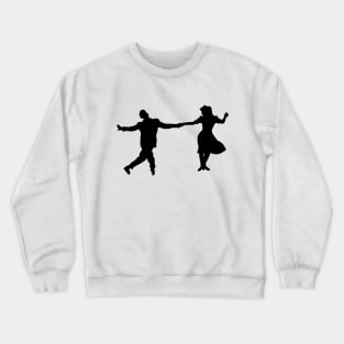 40's Swing Dancer Silhouettes Crewneck Sweatshirt